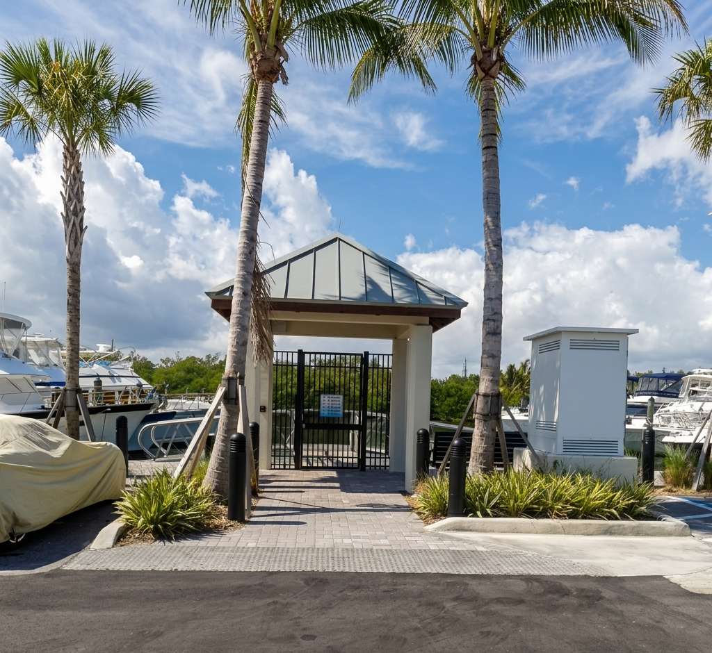 Adania Pier Entrance